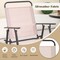 Costway 4PCS Patio Bistro Set Folding Counter Height Chairs Round Bar Table& Umbrella